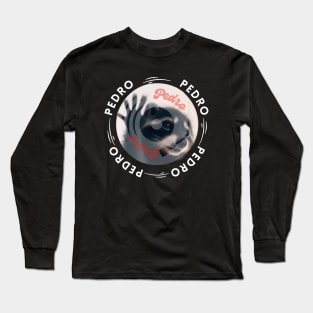 Dancing Racoon Pedro Dancing Racoon Meme Long Sleeve T-Shirt